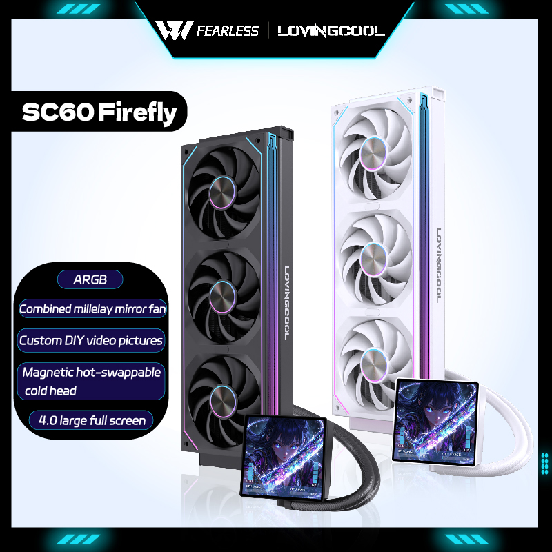 Pc Gaming Liquid - 러빙쿠 SC60 파이어플라이 360 CPU 수냉쿨러