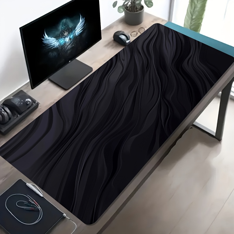 Pc Gaming Liquid - 블랙 리퀴드 웨이브 게이밍 마우스 패드,