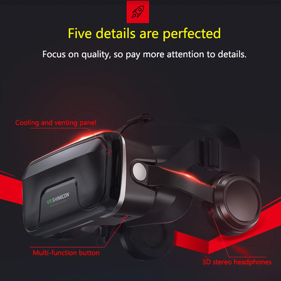 Shinecon Viar 3D 가상 현실 VR 안경 헤 - Vr Headset Pc 리뷰 및 가격
